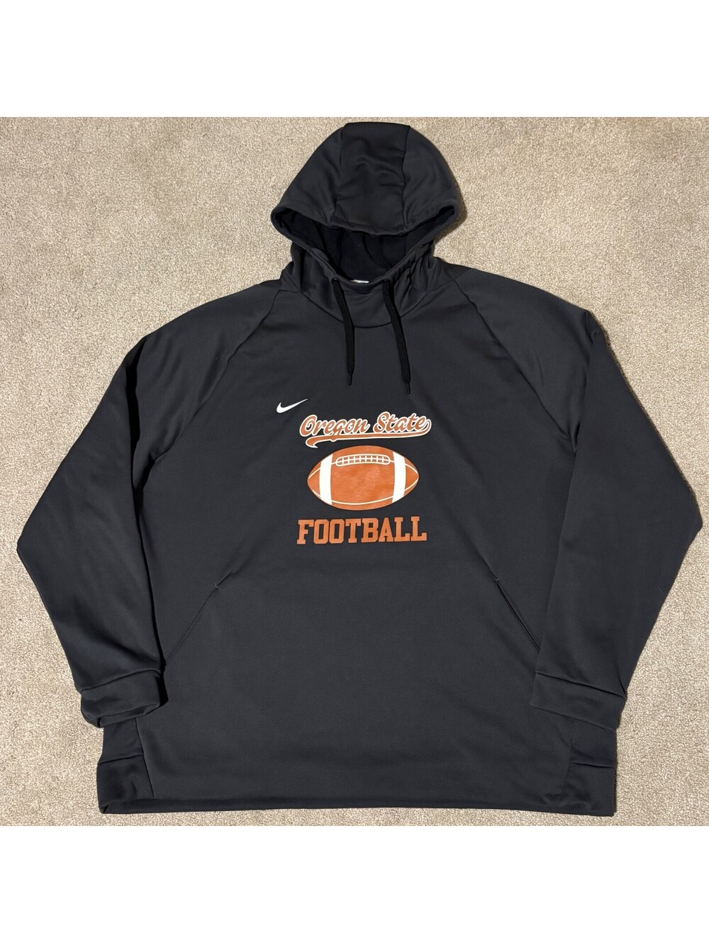 Oregon State Beavers Football Nike Dri-Fit Team Sweatshirt Hoodie Mens 3XL Gray